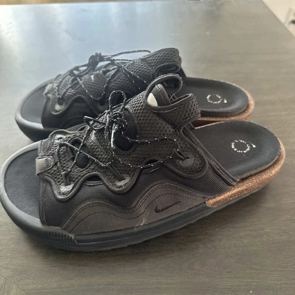 Nike Offline 2.0 Retro Brown Black CZ0332-001 Men's Sandal Mule Slides Size 10.5